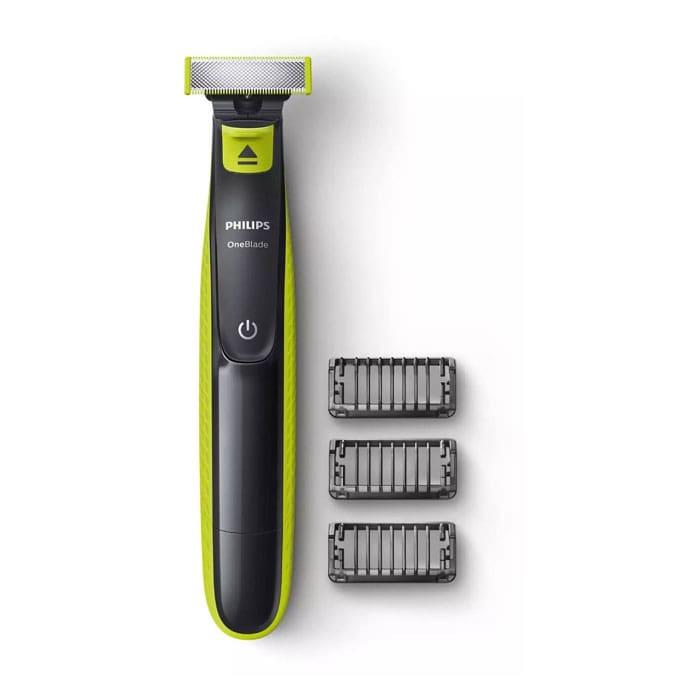 Philips OneBlade Wet and Dry Trimmer and Shaver - Green Grey - QP2520-2