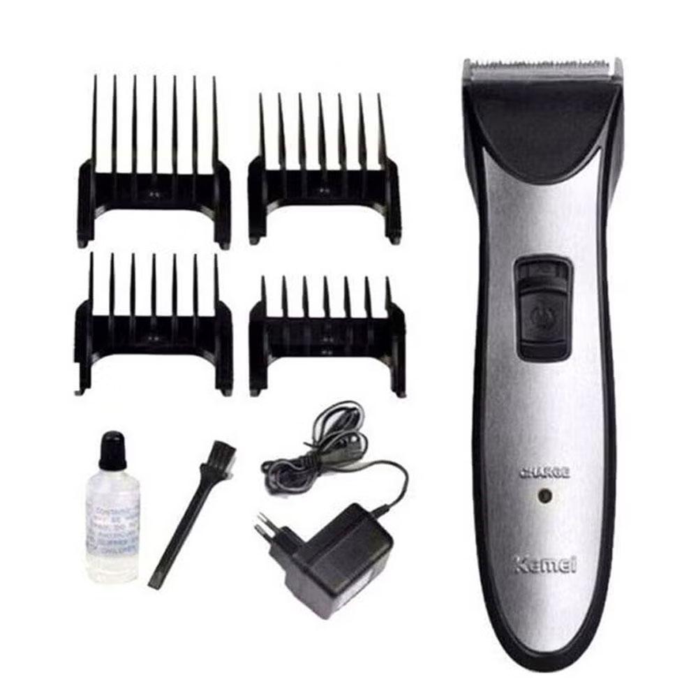 Kemei Professional Rechargeable Trimmer for Unisex - Grey - KM-3909-12
