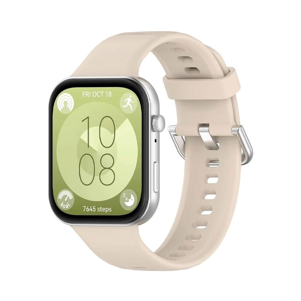 Silicon Strap For Huawei Watch Fit 3 - Beige-16