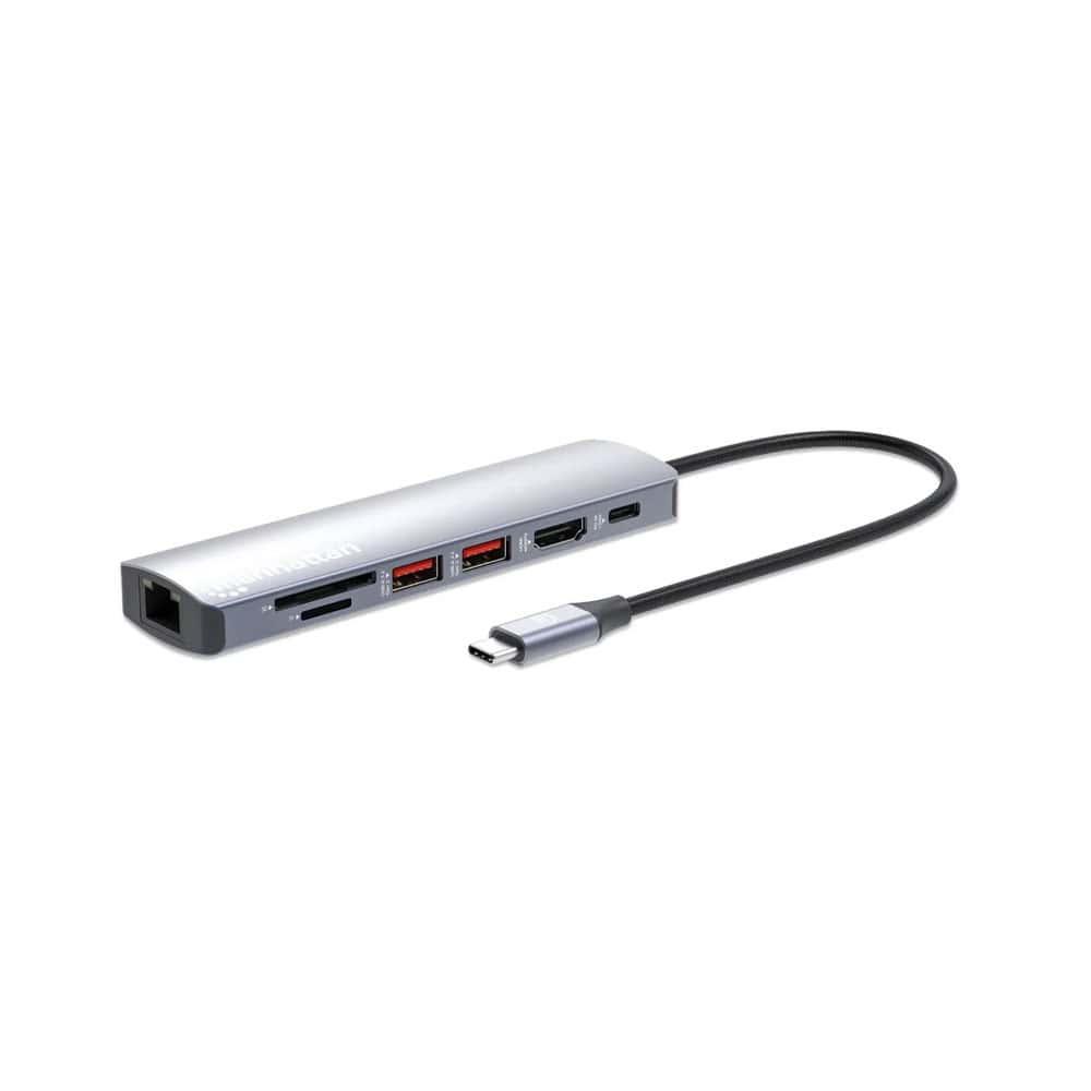 Manhattan 153966 7-in-1 4K 60Hz Docking Station Box-2