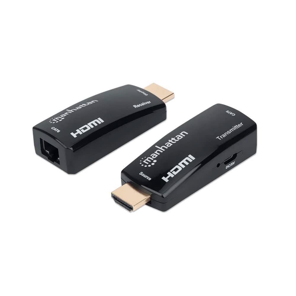 Manhattan 207539 Extender HDMI Extender by Single Cat5e/6 up to 60m - Black -12