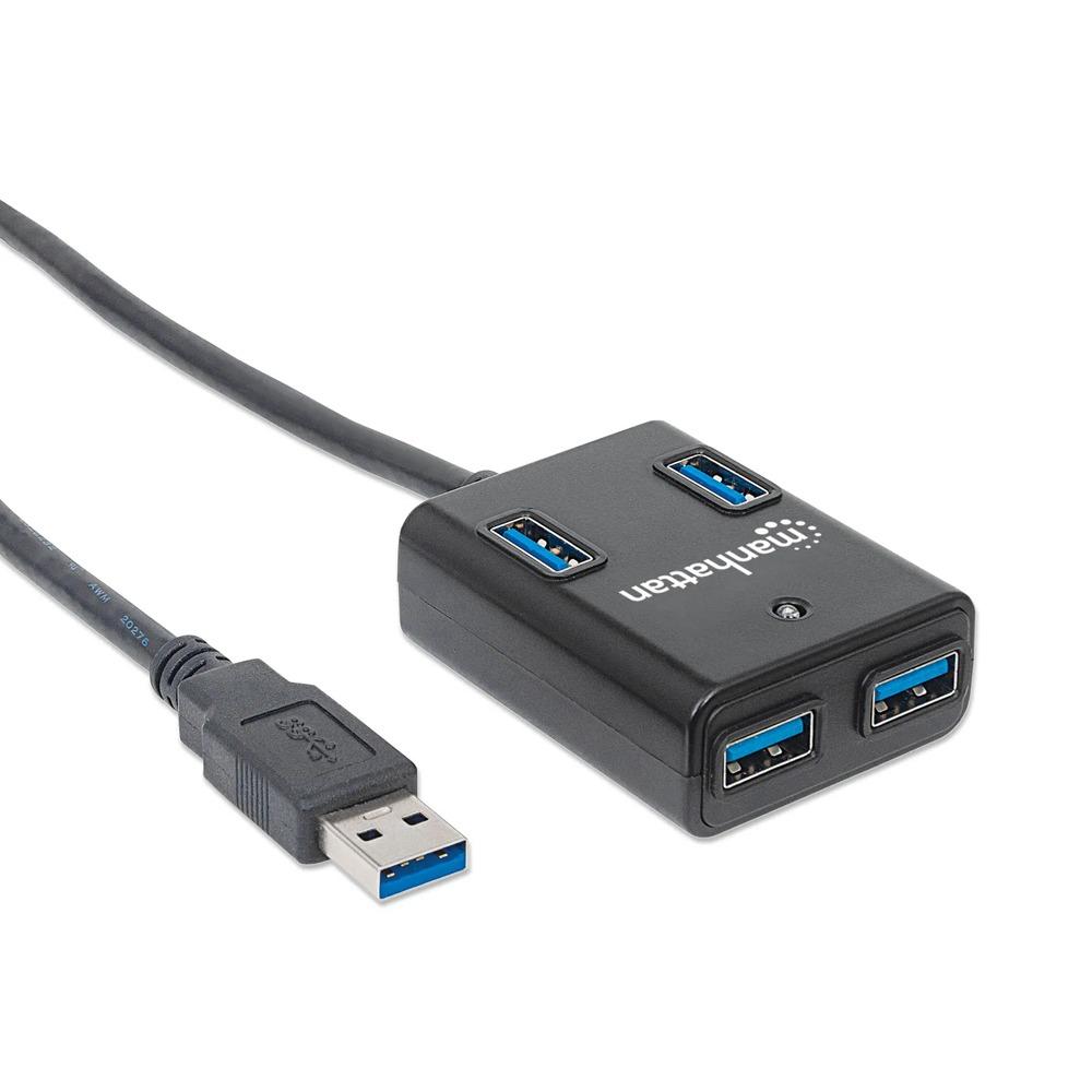 Manhattan 162296 SuperSpeed USB 3.0 Hub 4 Ports Bus Power -4