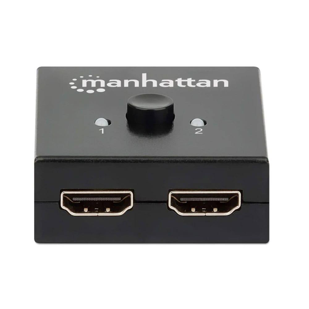 Manhattan 207850 Switch HDMI 4K bi-directional 2 Ports No Power Required - Black-10