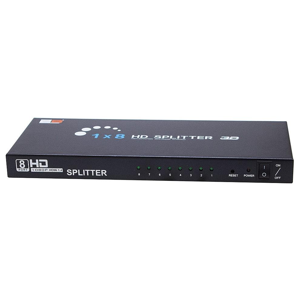2B (CV998) HDMI Splitter 1 to 8 Automatic Detection with Power Adapter-5