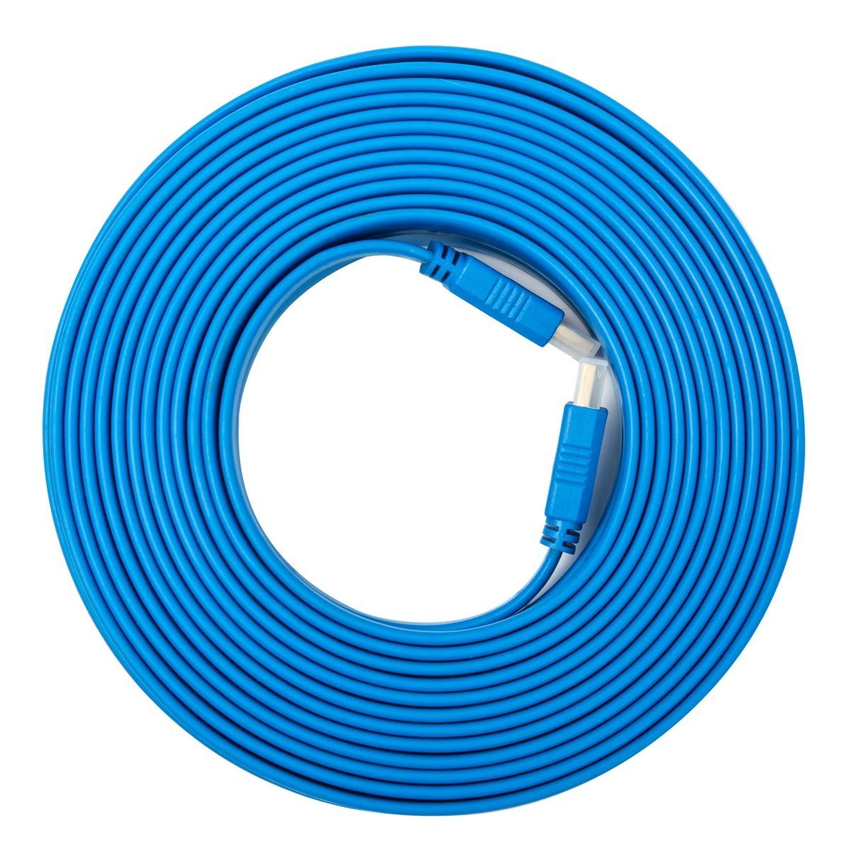 E-train (DC070) HDMI to HDMI Flat Cable - 10M - Blue -18