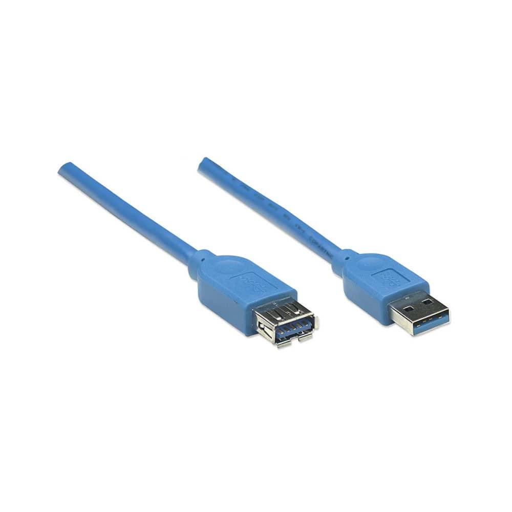 Manhattan 394642 Cable SuperSpeed USB 3.0 A-Male/A-Female 2.0m - Blue-15