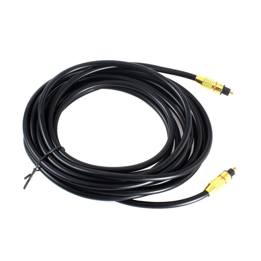 2B (DC556) - Toslink Fiber Optical Cable for Sound - 5M - Black-14