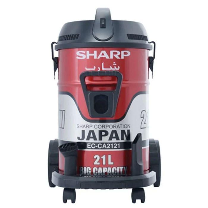Sharp Pail Can Vacuum Cleaner 2100 Watt - Cloth Filter - Red - EC-CA2121-X-4