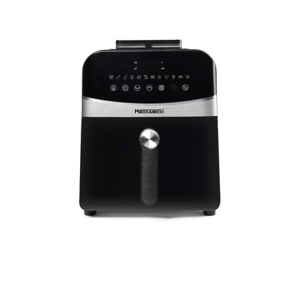 Media Tech Digital Air Fryer 6 Liters 2000W - Black - MT-AF50D-8