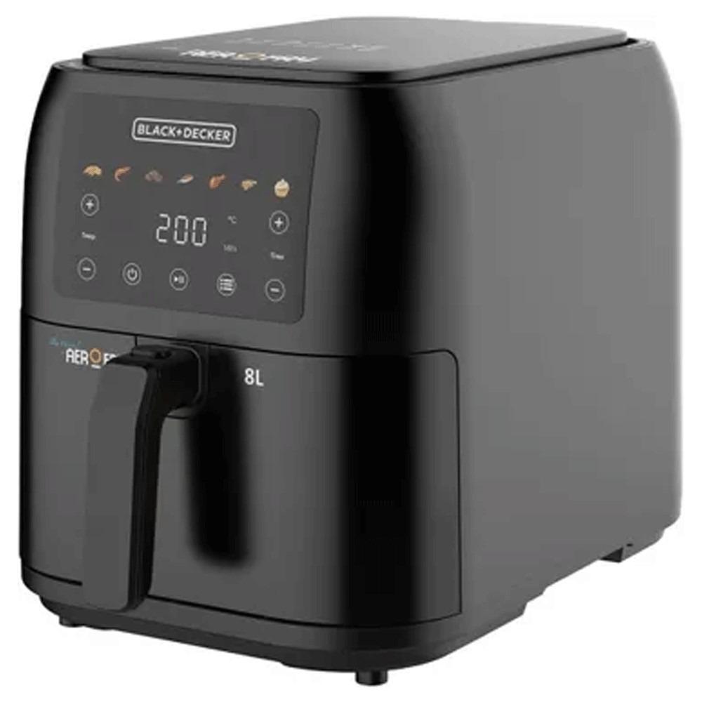 Black &amp; Decker Air Fryer - 8 L - 1700 W - Black - Model SAF80-14
