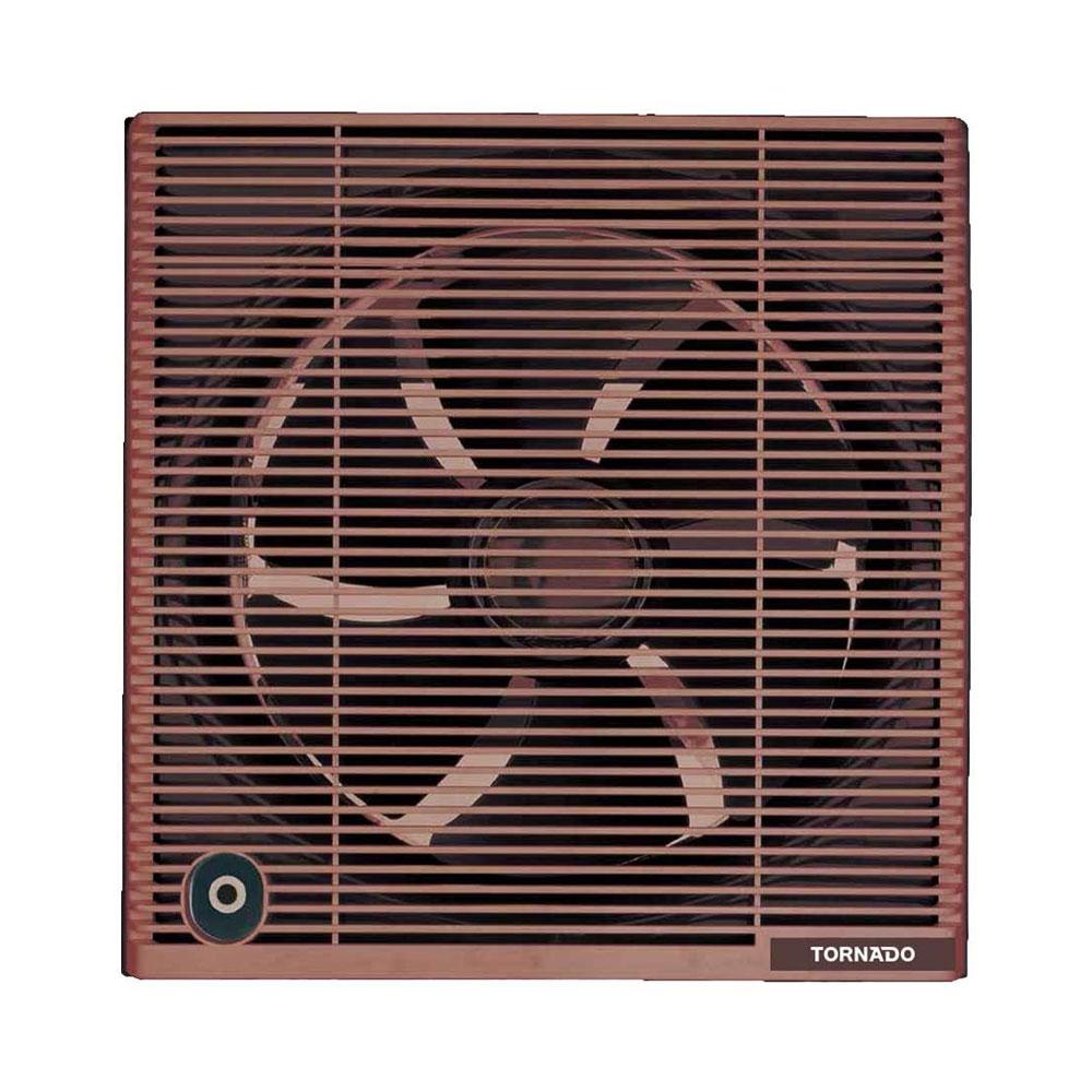 Tornado Bathroom Ventilating Fan 25 CM Privacy Grid - Brown - TVS-25NM-16