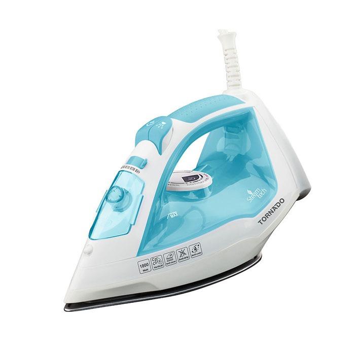 Tornado Steam Iron 1800W With Teflon Non-Stick - Baby Blue - TST-1800-1