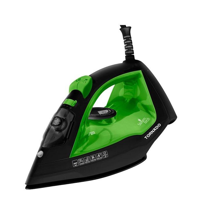 Tornado Steam Iron 2000W  With Ceramic Non-Stick Soleplate - Green - TST-2000C-2