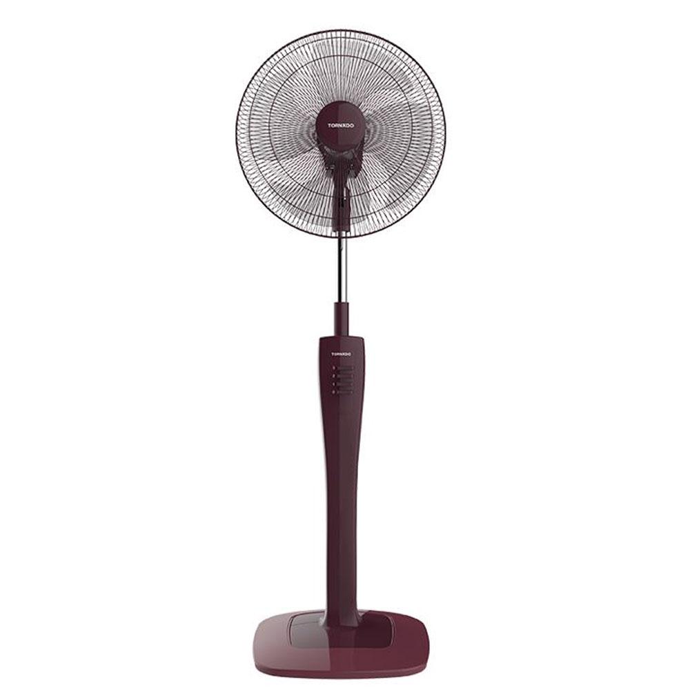 Tornado Stand Fan 16 Inch, 4 Blades Without Remote Control - Vino TSF-74RED-11