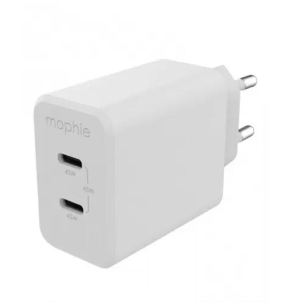 Mophie 409909299 45W 2-Port GaN Fast Wall Charger 840056158214 - White -7