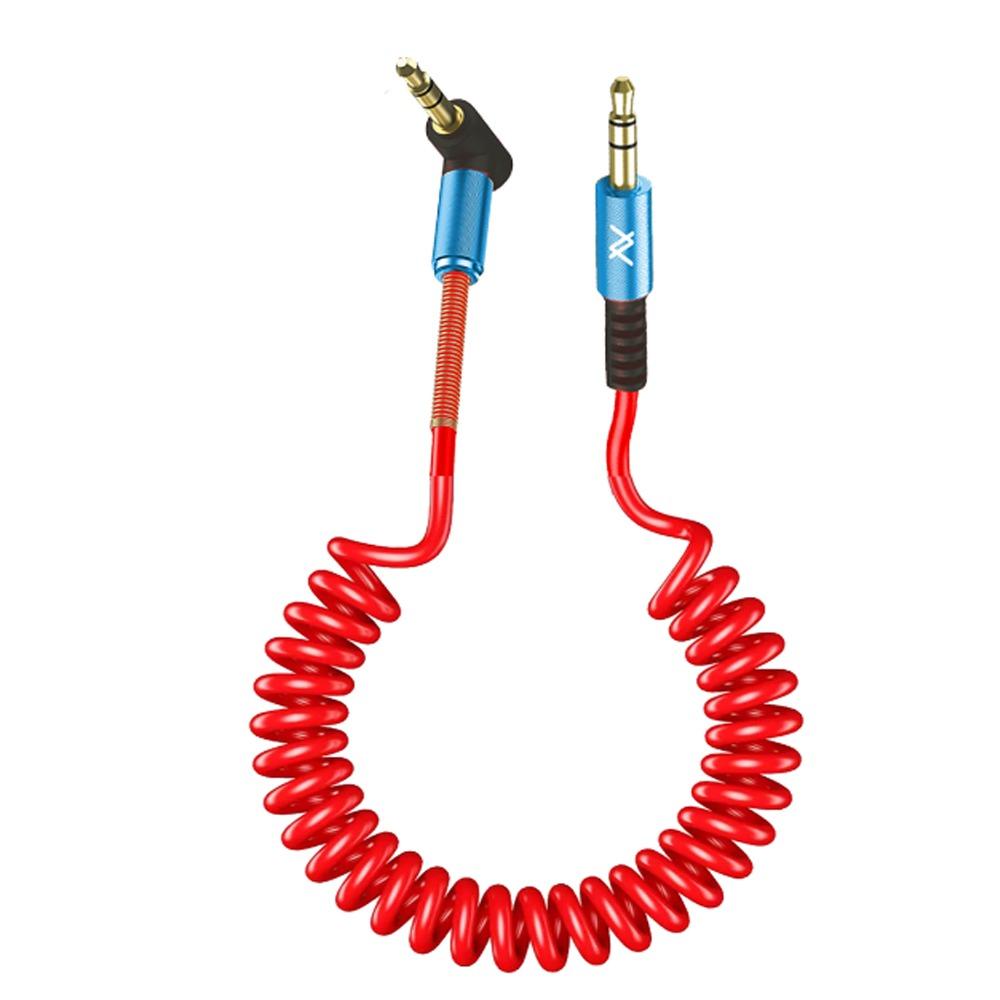L'AVVENTO (MP327) AUX Coiled Audio Cable - Red-18