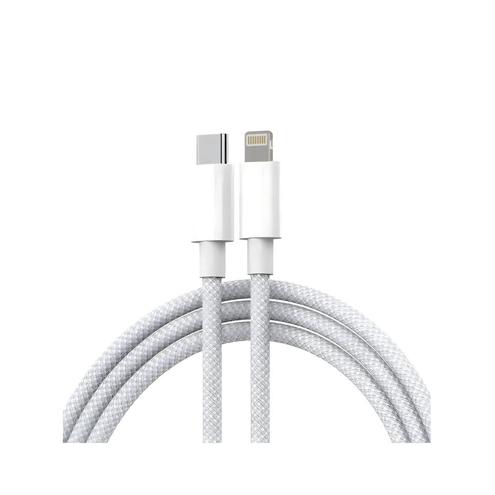 L'AVVENTO (MP36W) USB-C To Lightning Cable New Woven 1.2M - White-3