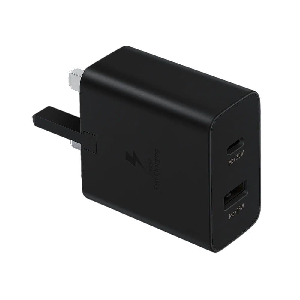Samsung 35W PD Charger 2pin Duo Ports USB-C &amp; USB-A - Black-16