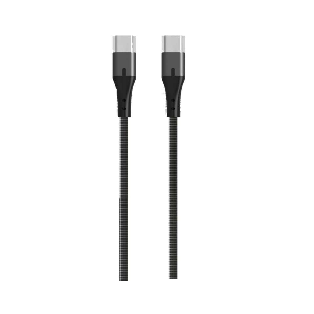 L'AVVENTO (MP534) USB-C To USB-C Cable Durable Metal Design 20V 3A 2M - Silver-18