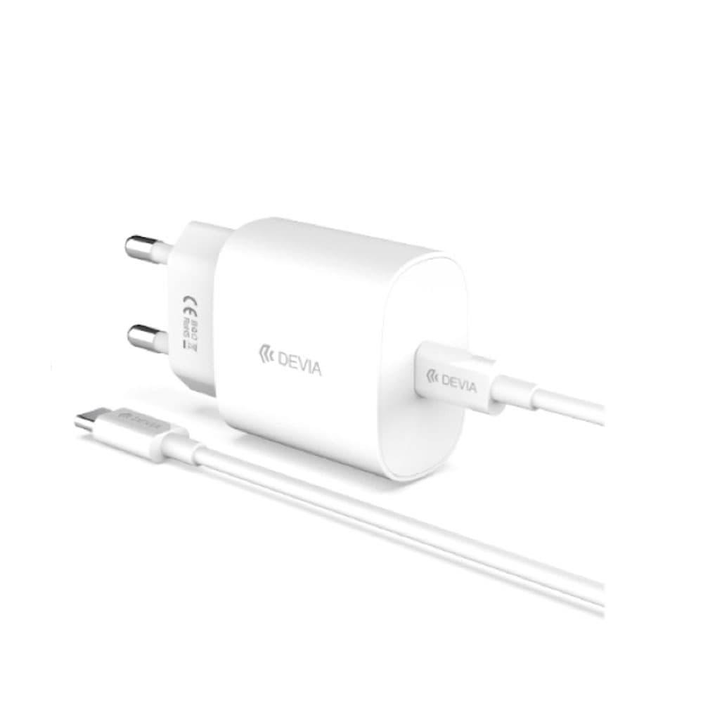 Devia RLC-383 Smart Series 25W PD Quick Home Charger Set With Type-C Cable - White-8