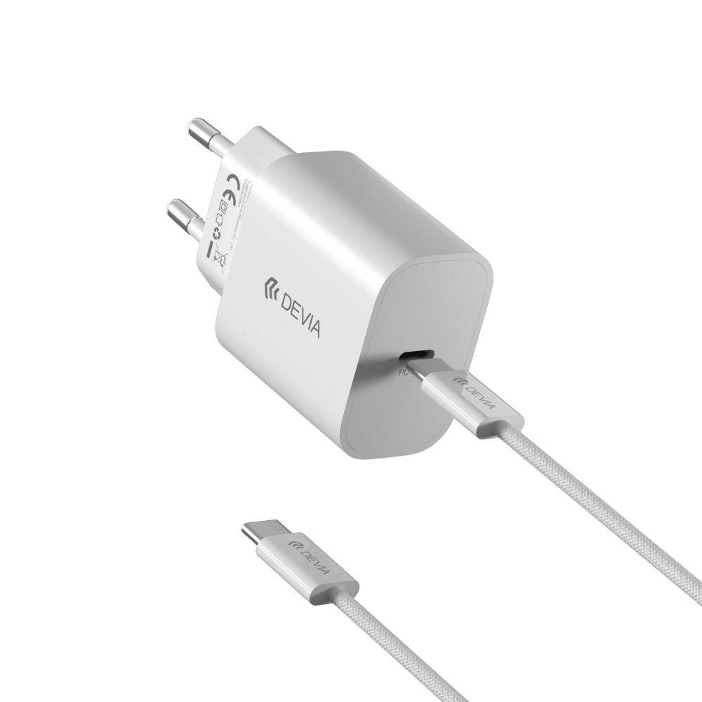 DEVIA Smart Series GaN Charger PD 30W Set With USB-C Cable 60W - RCE-3005CL - White-10