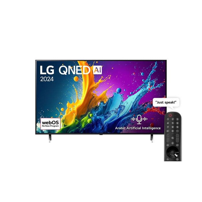 LG TV 65" Inch QNED 4K Smart AI Magic Remote webOS24 (2024) - 65QNED80T6B-10