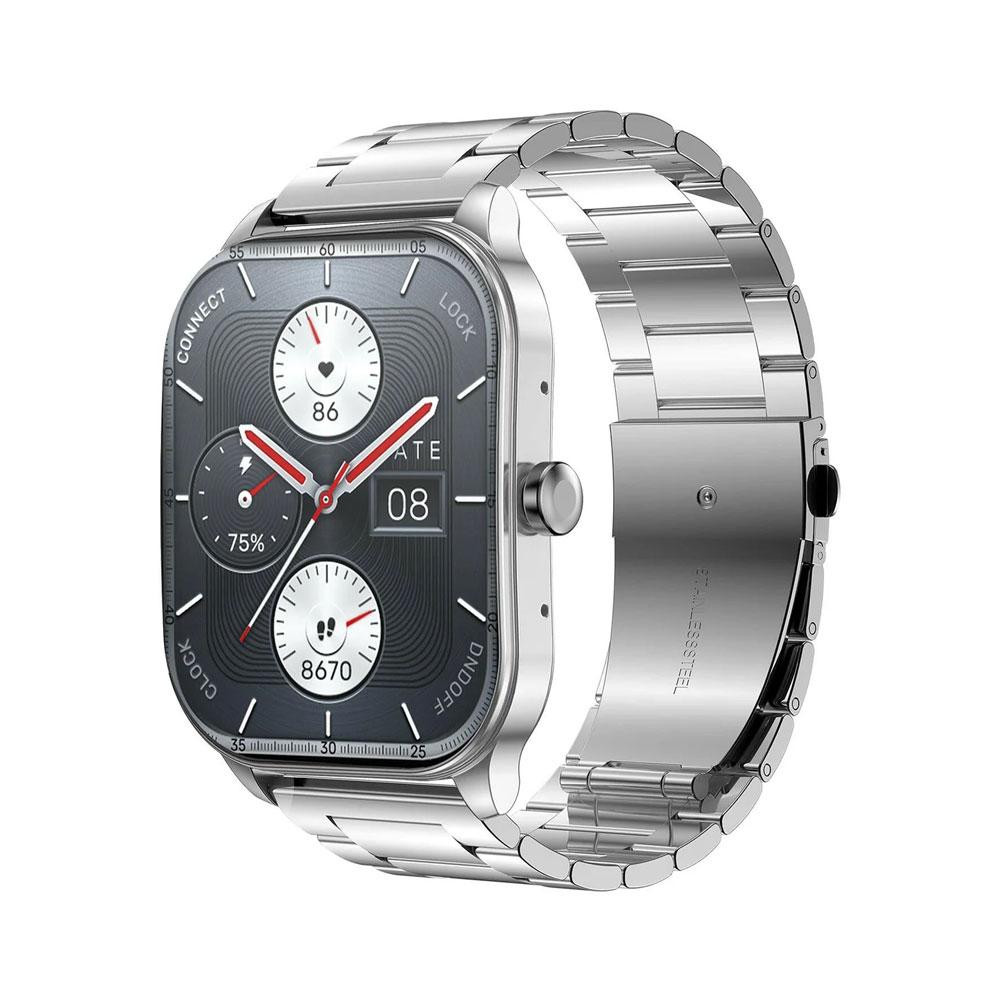 Amazfit Pop 3S Smart Watch Metallic Strap - Silver-18
