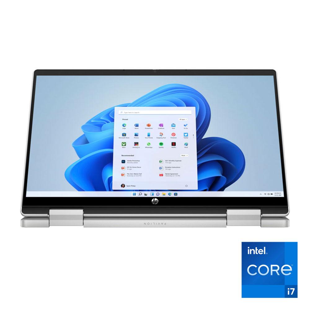 HP Pavilion x360 14-ek1038ne Laptop - Intel® Core™ i7-1355U - 16GB - 512GB SSD - Intel® Iris® Graphics - 14" FHD - Win11 - Natural silver-9