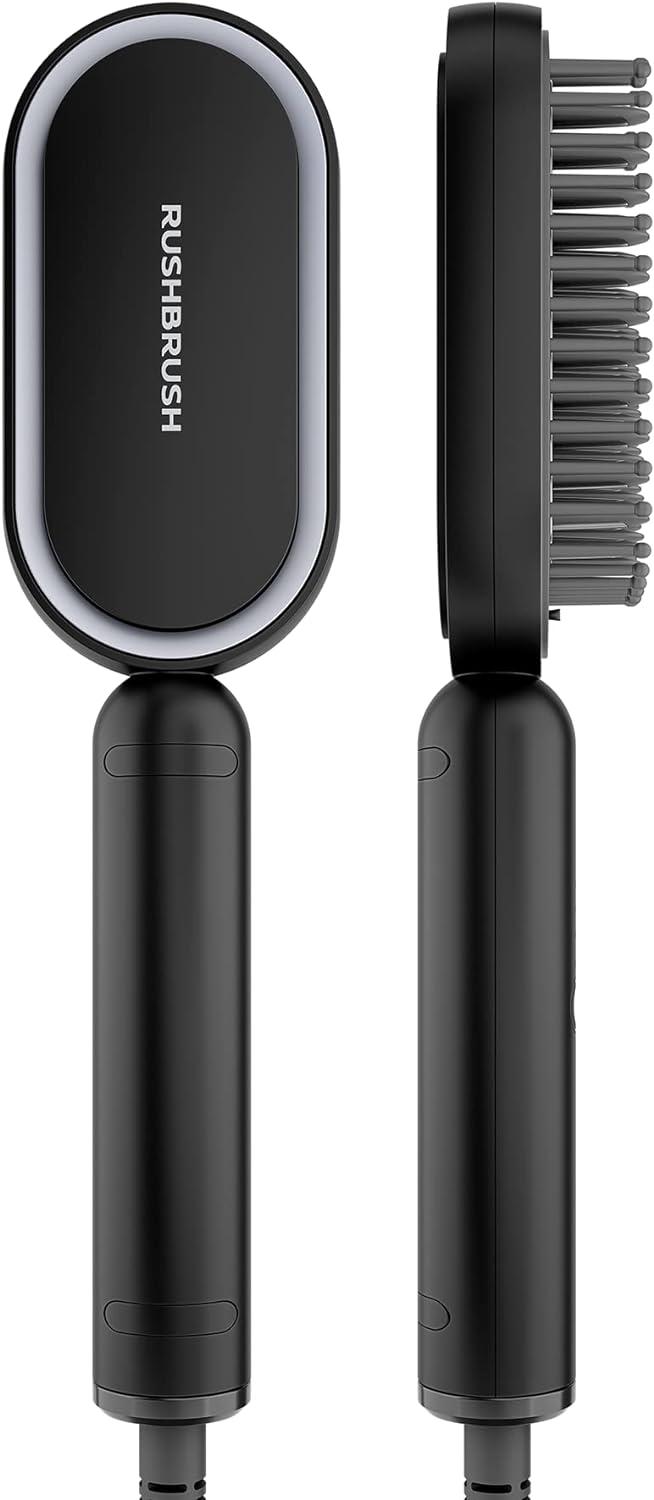 Rush Brush S3 Lite Black,ion tec, 230C, Tourmaline Comb,-6