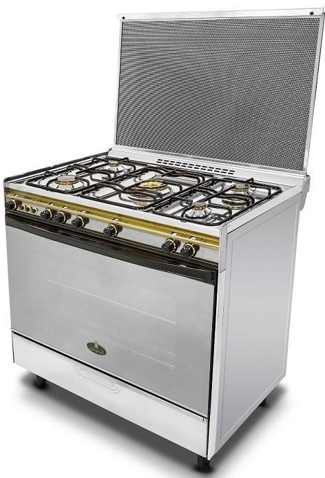 product-Keriazi | Gas Freestanding Cooker, 5 Gas Burners, 60×90 cm - Silver, 8900
