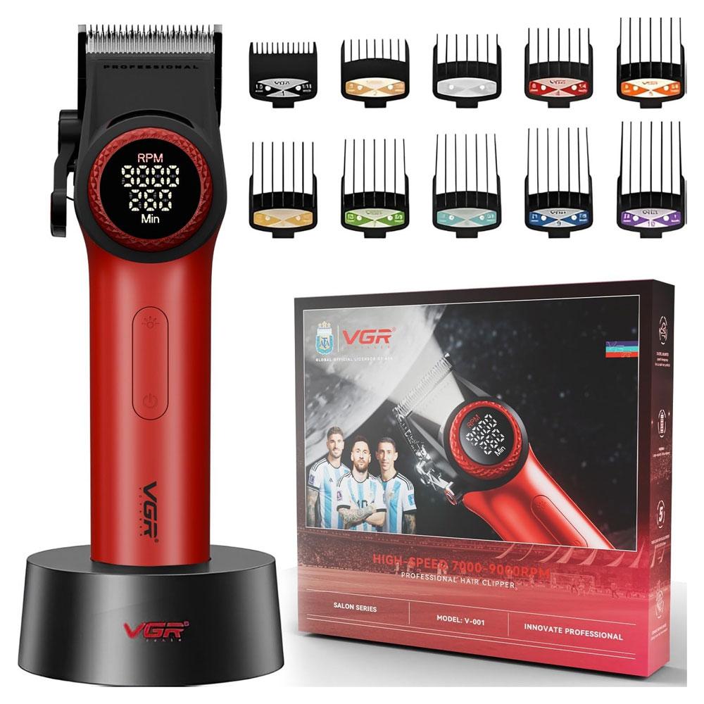VGR V-001 Professional Hair Trimmer 9000 RPM Rechargeable LED Display-16