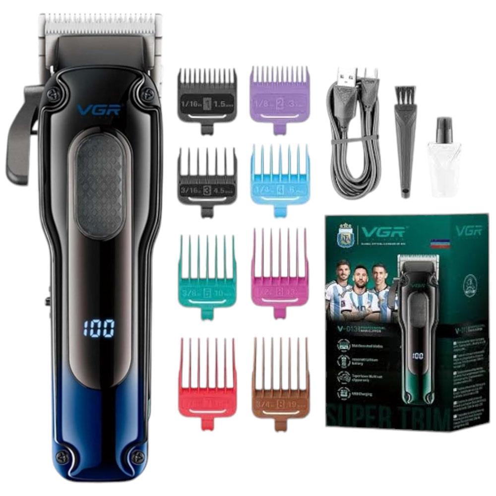 VGR Hair Clipper Rechargeable Dry Use Designed for Personal and Salon Use - Blue - V-013-17