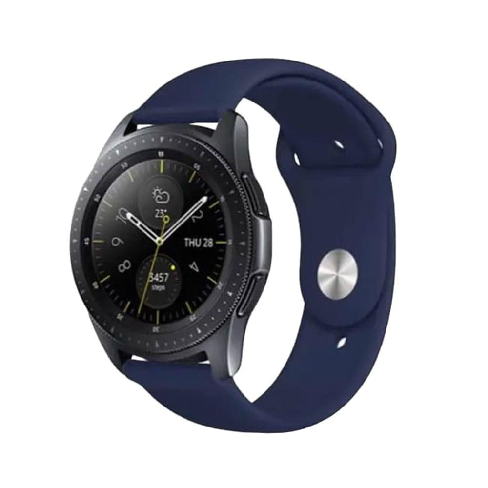 Silicon Strap For 22mm watches for Samsung / Huawei / Xiaomi / Amazfit / Chinese watches - Dark Blue-12