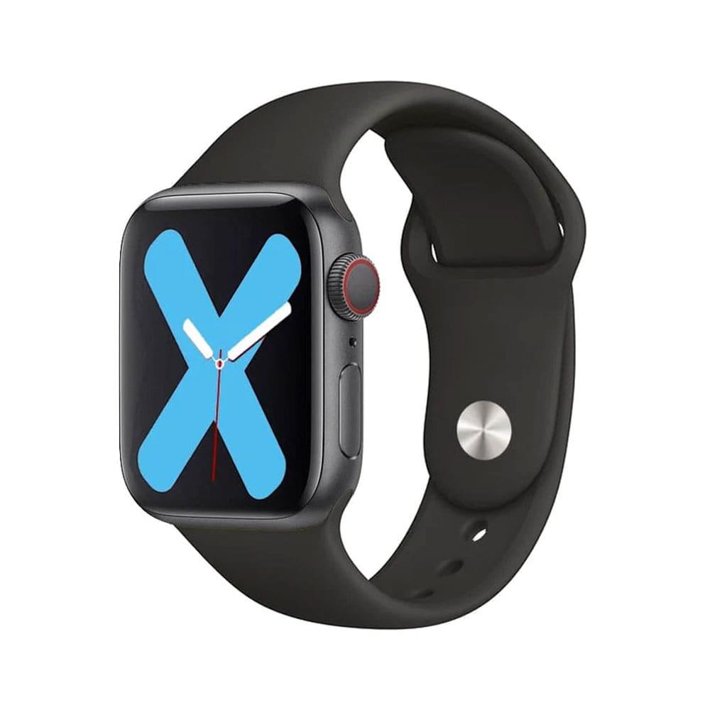 Coteetci Silicon Strap For Apple watch for 42/44/45 - Black-13