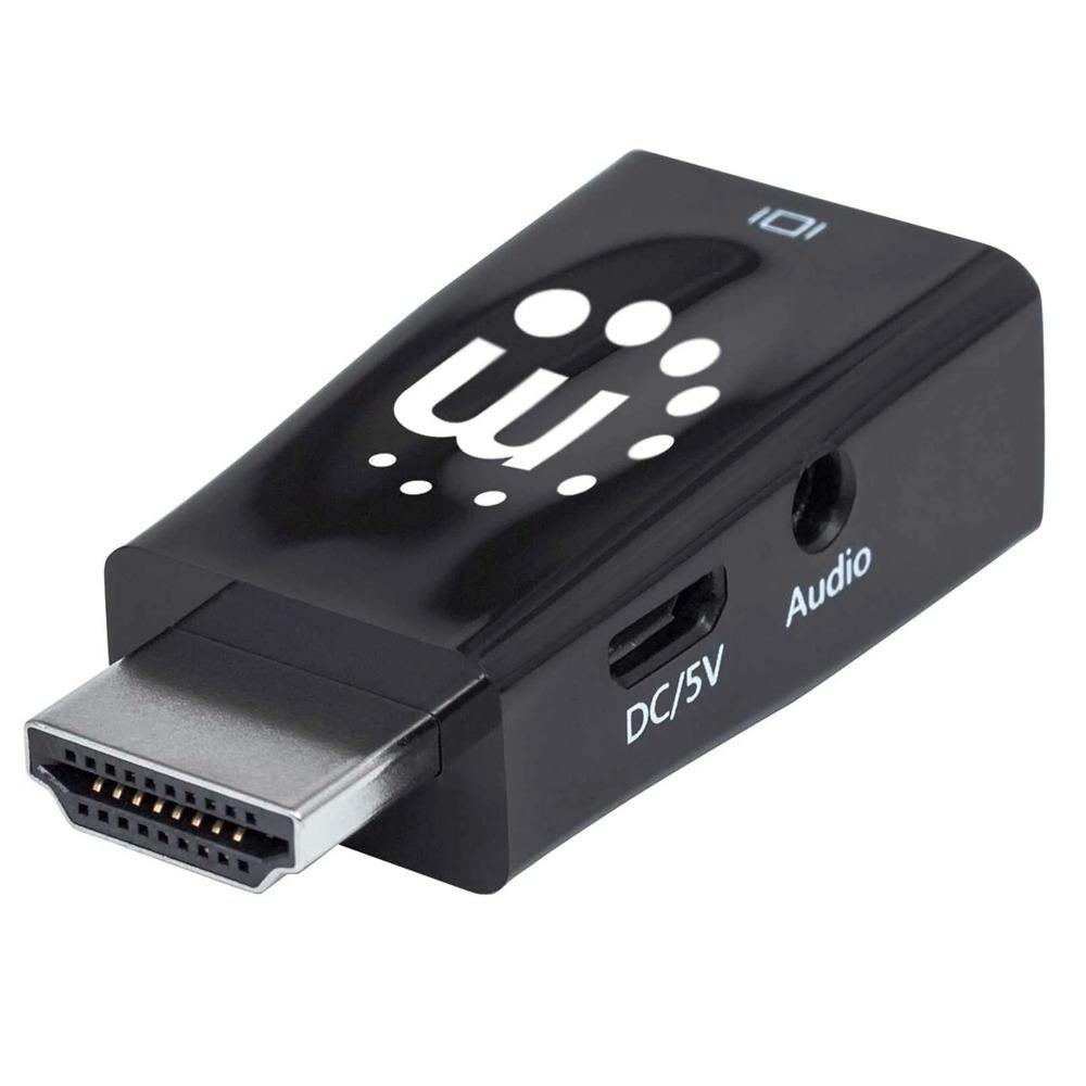 Manhattan 151542 Display HDMI to VGA Micro Converter with Audio Optional USB Micro-B Power Port - Black-17