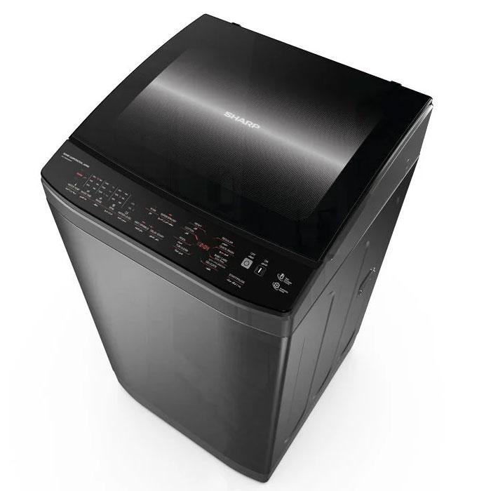 Sharp Washing Machine 9Kg Top Loading Automatic Pump - Dark Silver - ES-TN09GDSP-16