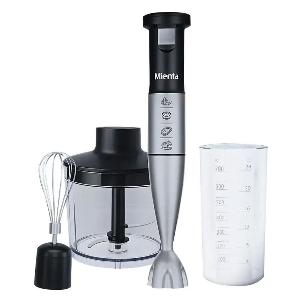Mienta Hand Blender 1000 W Chopper Capacity 700 Ml Bowl - Stainless Steel - HB111735A-16