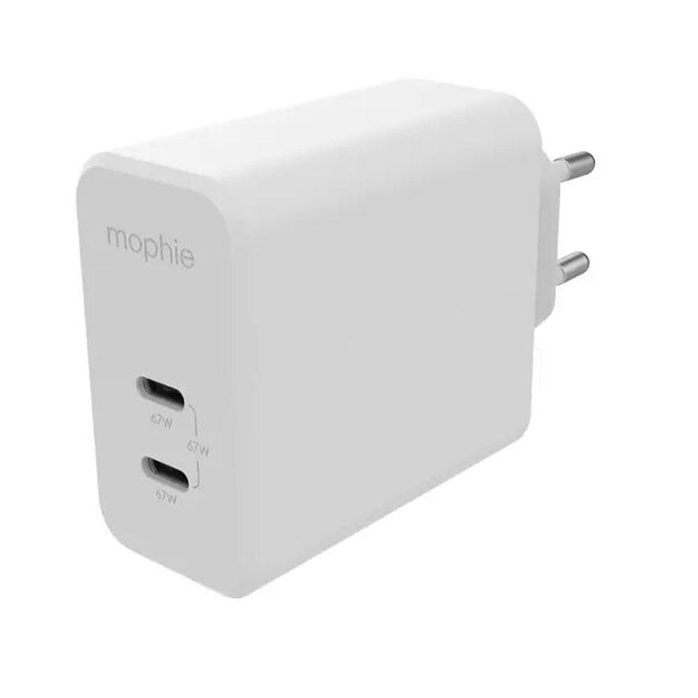 Mophie 409909304 67W 2-Port GaN Fast Wall Charger 840056158269 - White -18