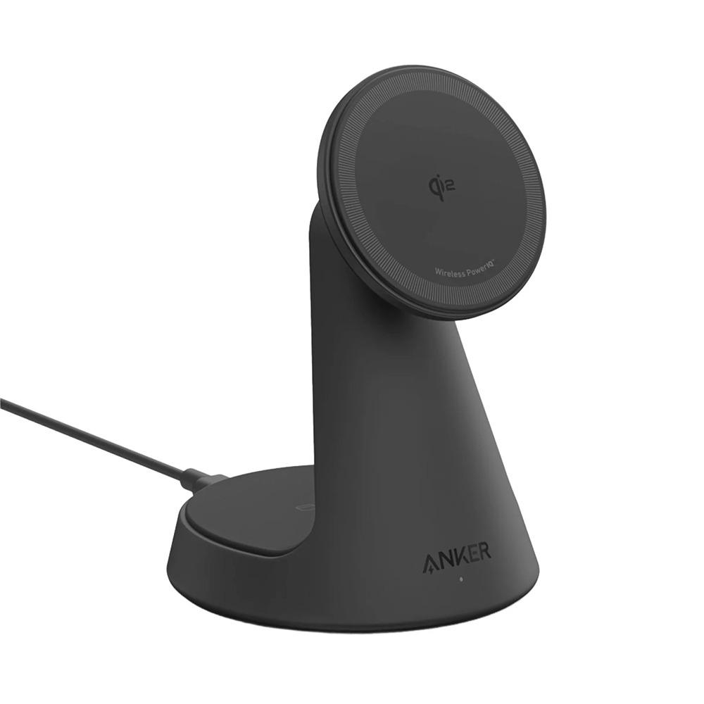 Anker MagGo Wireless Charger 2-in-1 Dock Stand - Black - A25M7H11-10