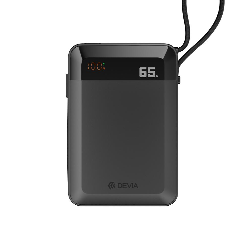 Devia A216 Ultra 4 Power Bank 20000 mAh 65W Built-in Cable & Digital Display - Black-10