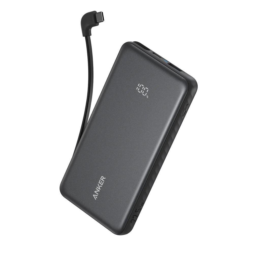Anker Zolo Power Bank 20000mAh 22.5W Built-In USB-C Cable - A110EH11 - Black-13